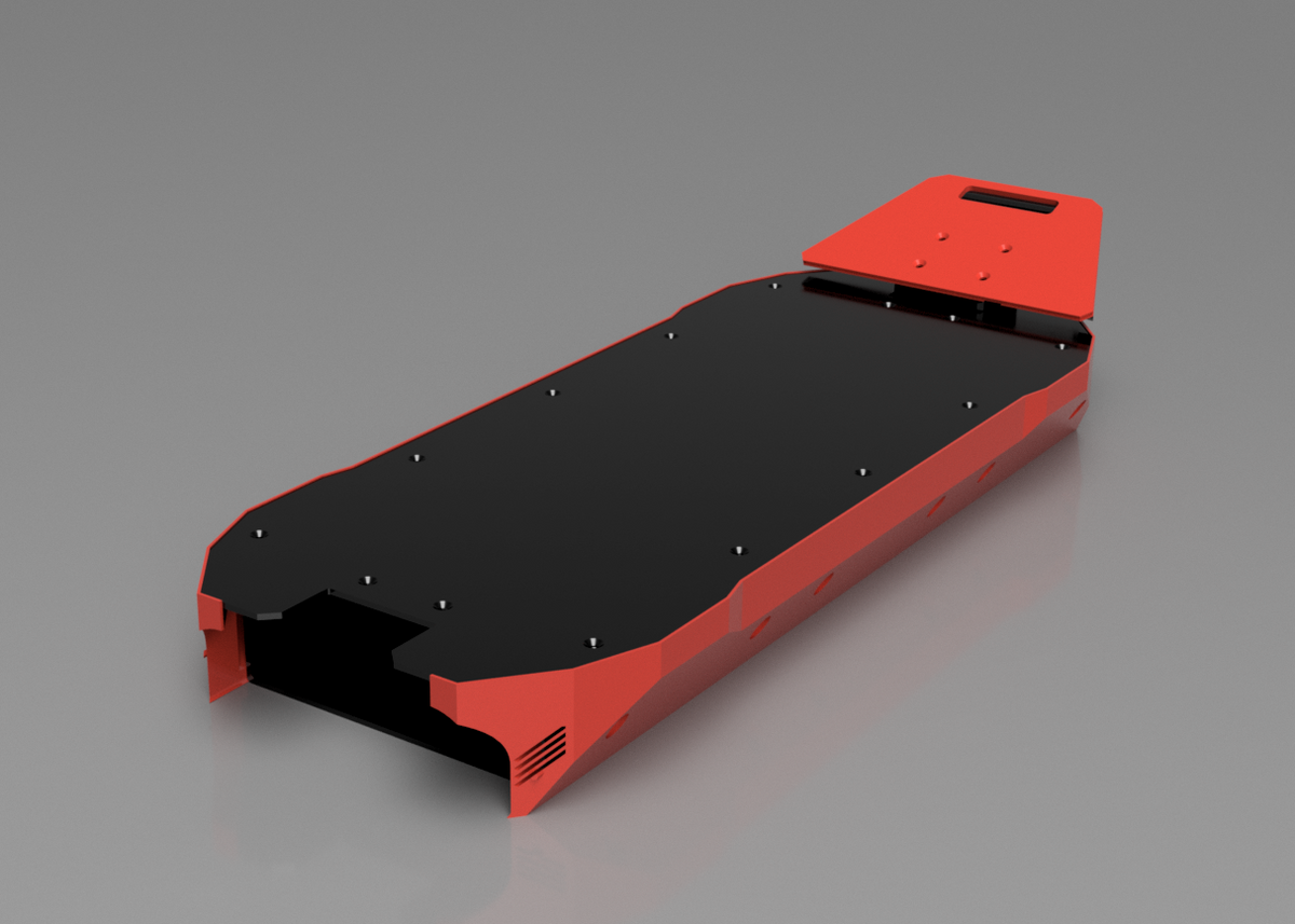 Châssis rallongé 680 mm en 4 mm pour Dualtron Thunder 2 — ProtoPulse compétition